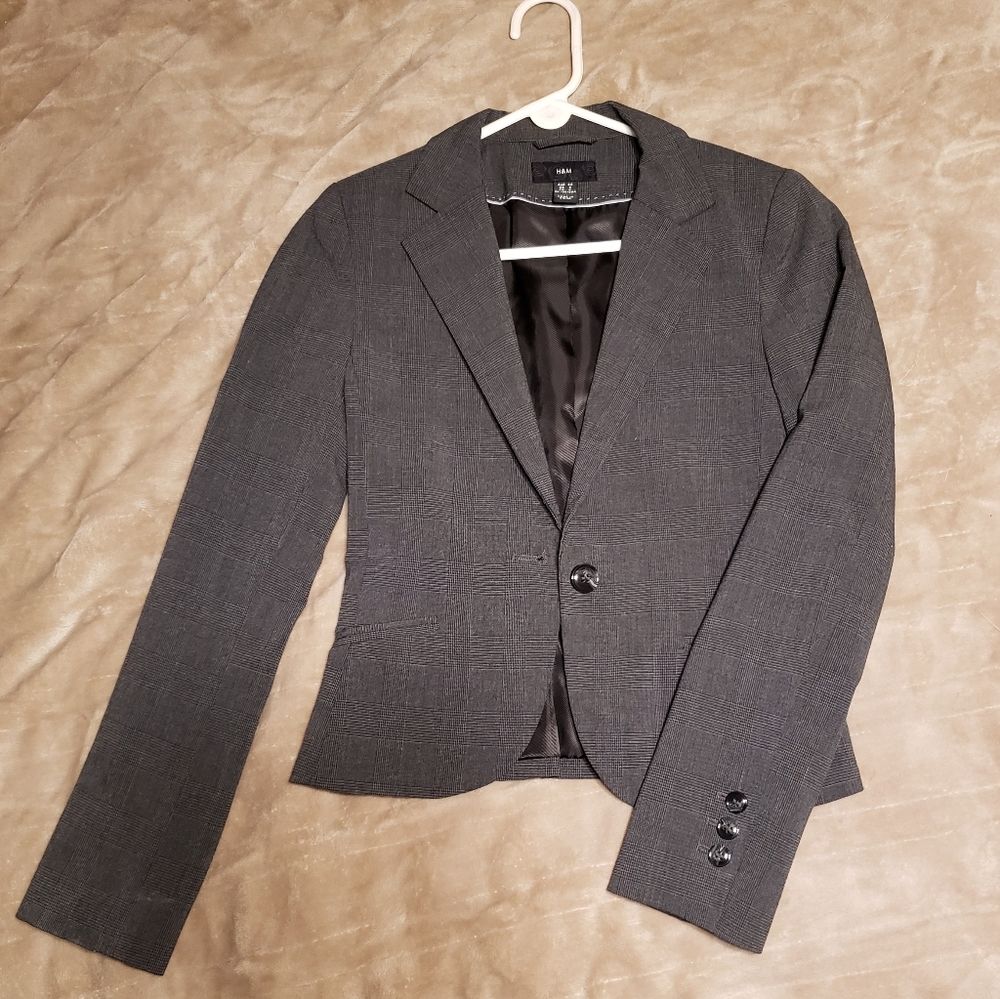 H&M dark gray blazer